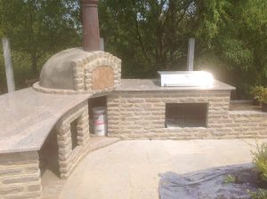 Granite BBQ area, fitted in Essex by Millstone Designs