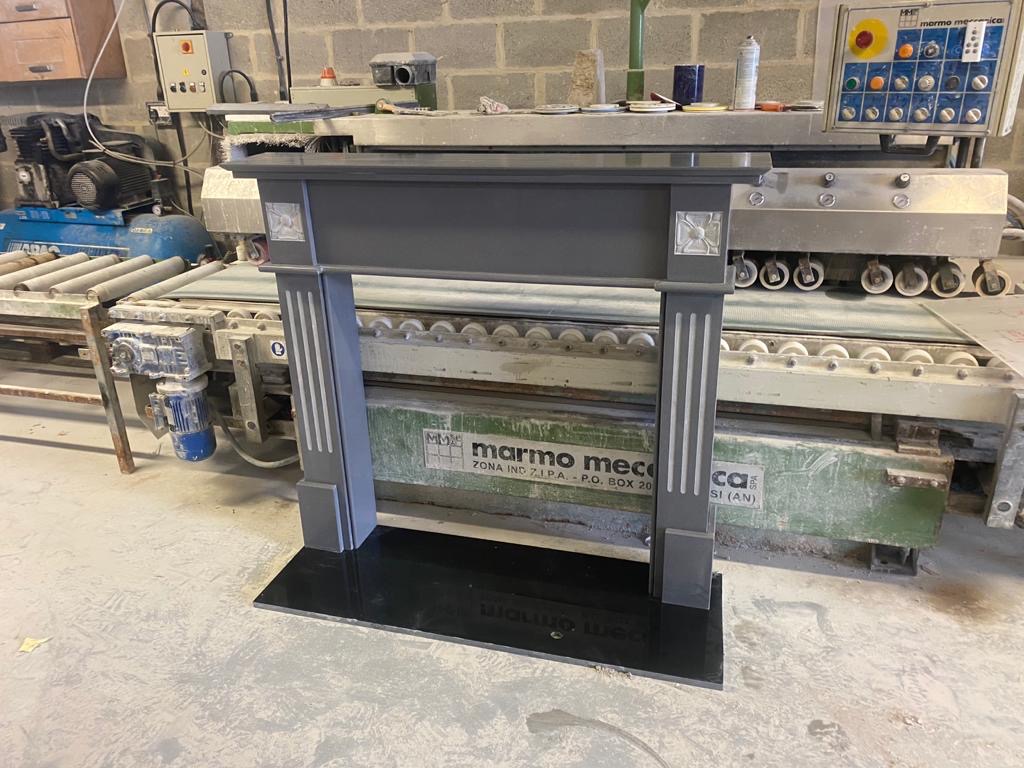 Grey quartz fire surround