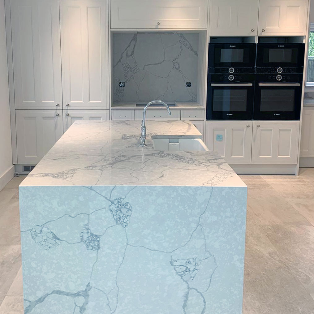 Bianco Eclipse Quartz Kitchen Worktop