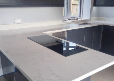 Carrara Quartz Worktops