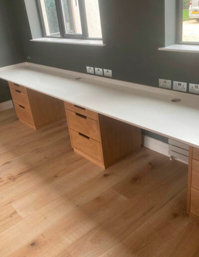 White Quartz Desk