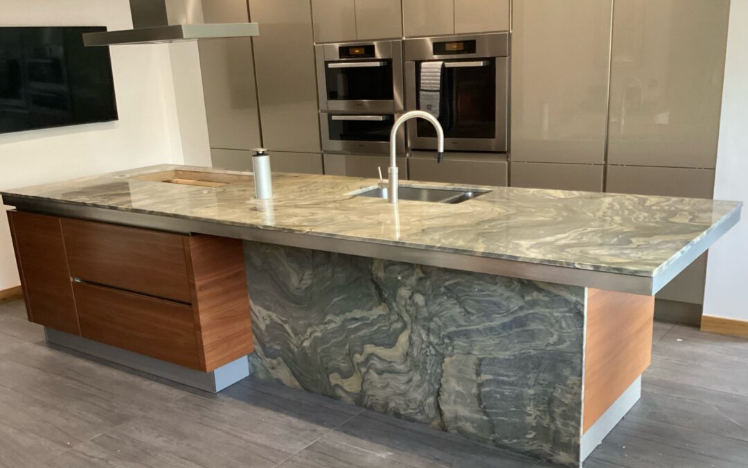 Recent installation – quartzite island